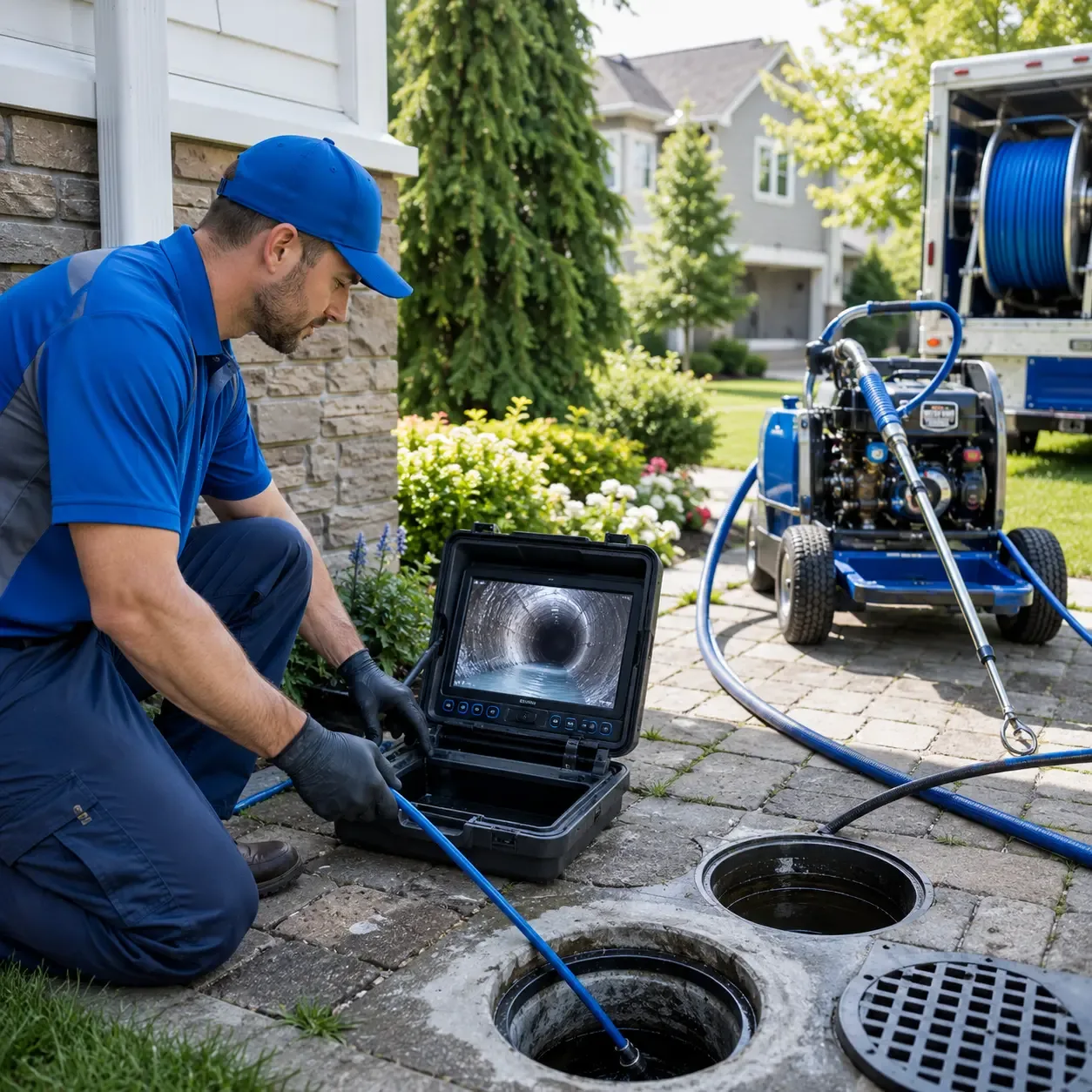 Outdoor drain cleaning professionals serving Grand Ridge, FL