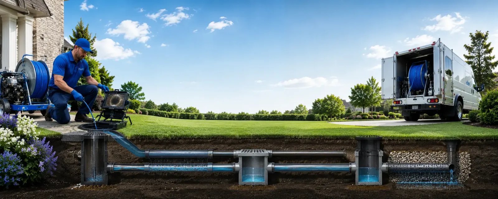 Outdoor drain cleaning information for Grand Ridge, FL